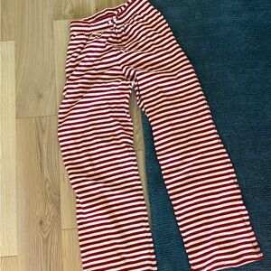 Daily Drills Red and White Striped pants